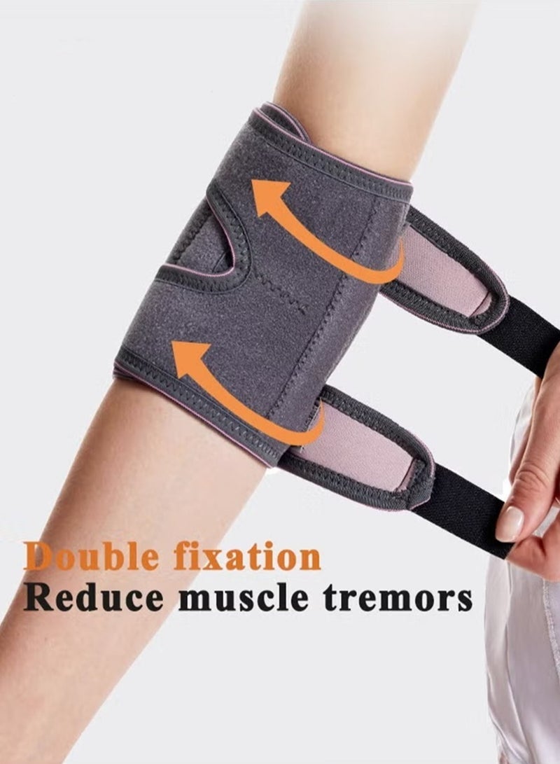 GIFT All-In-One Elbow Brace, Adjustable Elbow Support With Double Spring Stabilizer, Suitable For Golf, Badminton, Tennis Outdoor Sports Protective Gear, Elbow Brace For Arthritis, Tendonitis, Sports Injury Pain Relief, Unisex Arm Fixation Elbow Brace - Image 4