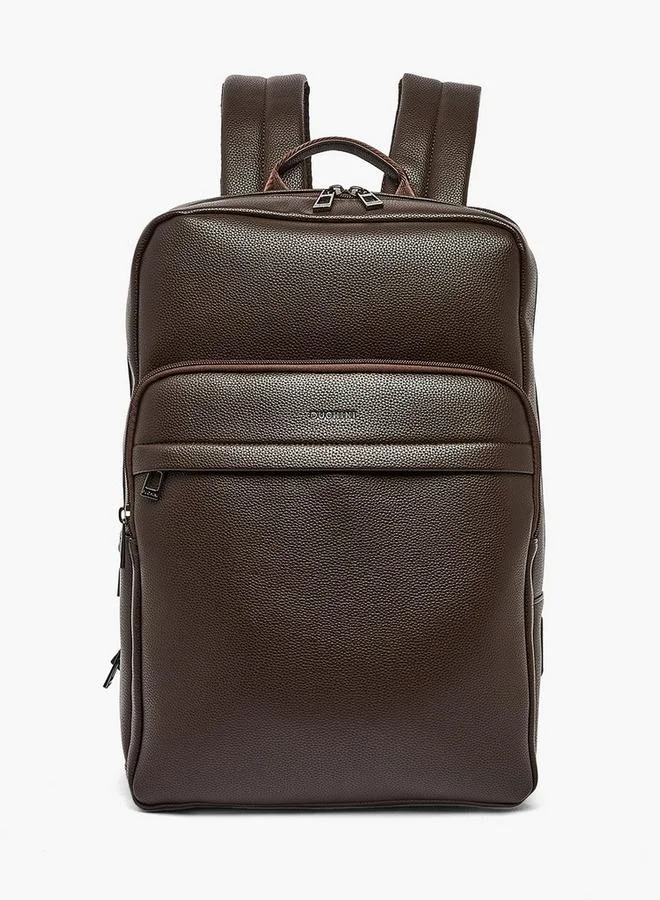 دوتشيني Men Textured Backpack