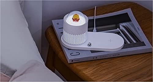 Ritmo LED Desk Lamp with Wireless Charger Bedside Lamp Desk Lamp Dimmable EyeCaring Office Table Lamp for Reading Kids Adults Homework Dorm Bedroom - Image 1