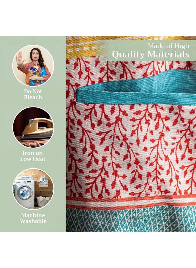 Maison d' Hermine Apron for women with Pocket 100% Cotton 27.50"x31.50" 1 Piece Adjustable Neck Strap & long ties Apron Men, Chef, Wedding, Cooking, Gardening, Server Spring/Summer (Marquise) - Image 3
