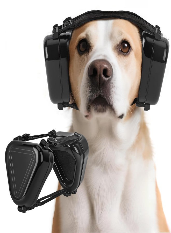 Soobeeke Dog Ear Muffs Noise Protection – Soundproof Earmuffs for Dogs – Dog Headphones Noise Cancelling Ear Muffs for Dogs – Lightweight & Adjustable for Fireworks, Thunder, Grooming – Black - Image 1