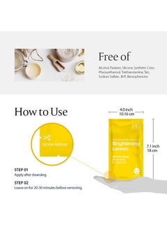 Glam Up GLAM UP Sheet Mask Brightening Lemon (10 sheets)  - Image 4