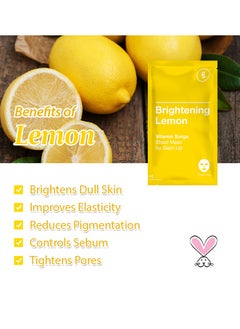 Glam Up GLAM UP Sheet Mask Brightening Lemon (10 sheets)  - Image 5