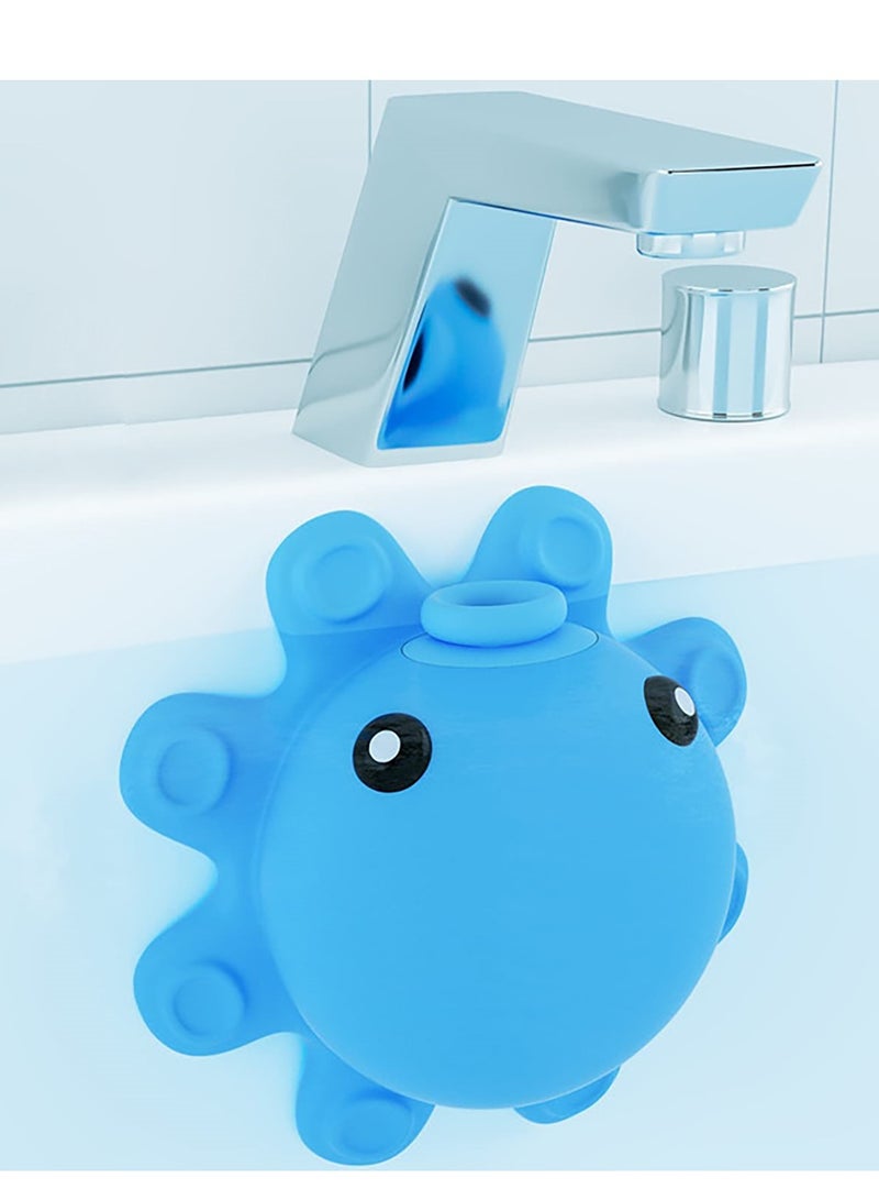 Bath Tub Overflow Drain Cover, Bathtub Drain Cover, Silicone Bathtub Overflow Cover with Suction Cups, Tub Overflow Drain Stopper Adds Inches of Water for Deeper Bath  - Image 2