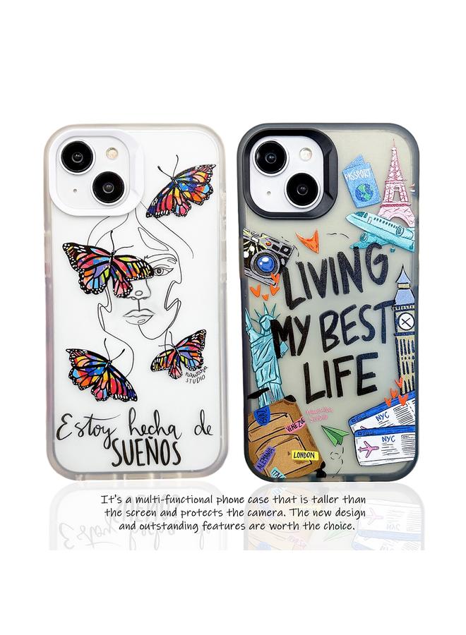اس-توب جراب لهاتف iPhone XS Max مصنوع من مادة TPU + PC مع رسومات ملونة - Image 2