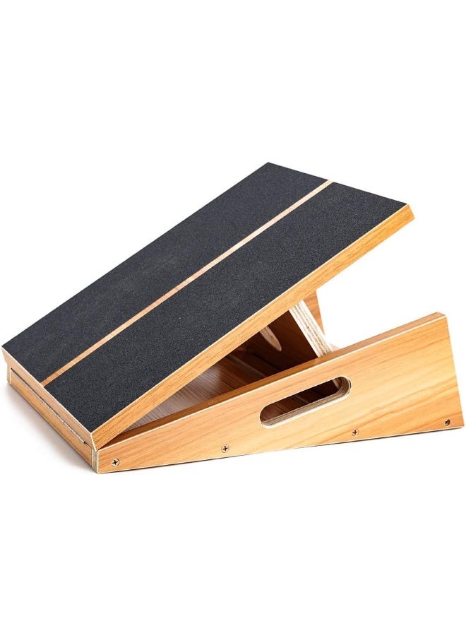 StrongTek Professional Wooden Slant Board, Adjustable Incline Board and Calf Stretcher, Stretch Board, Extra Side Handle Design for Portability, 16 X 12.5 Inches, 5 Positions (450 LB Capacity) (Full-Coverage) - Image 5