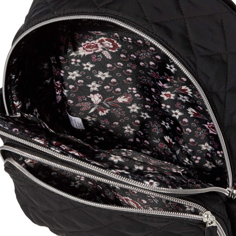 Vera Bradley Women's Performance Twill Small Backpack, Classic Black, One Size - Image 5