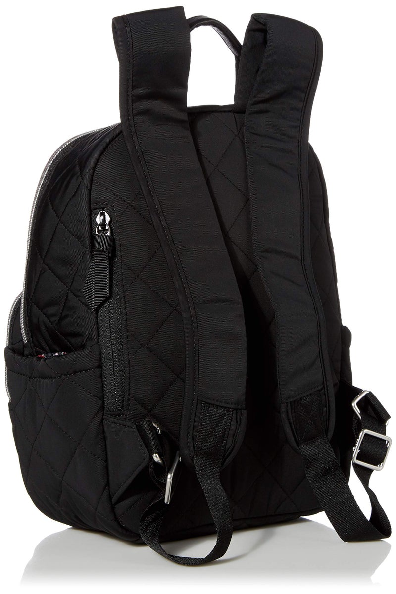 Vera Bradley Women's Performance Twill Small Backpack, Classic Black, One Size - Image 2