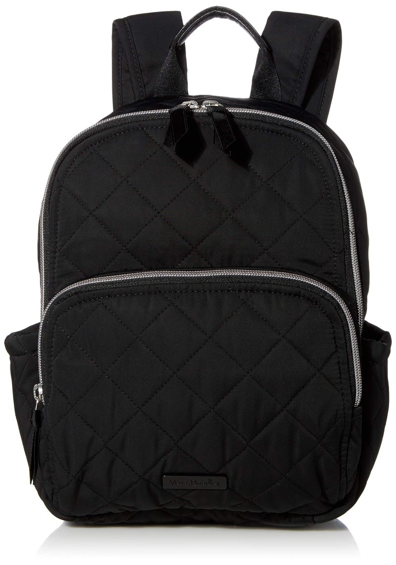 Vera Bradley Women's Performance Twill Small Backpack, Classic Black, One Size - Image 1