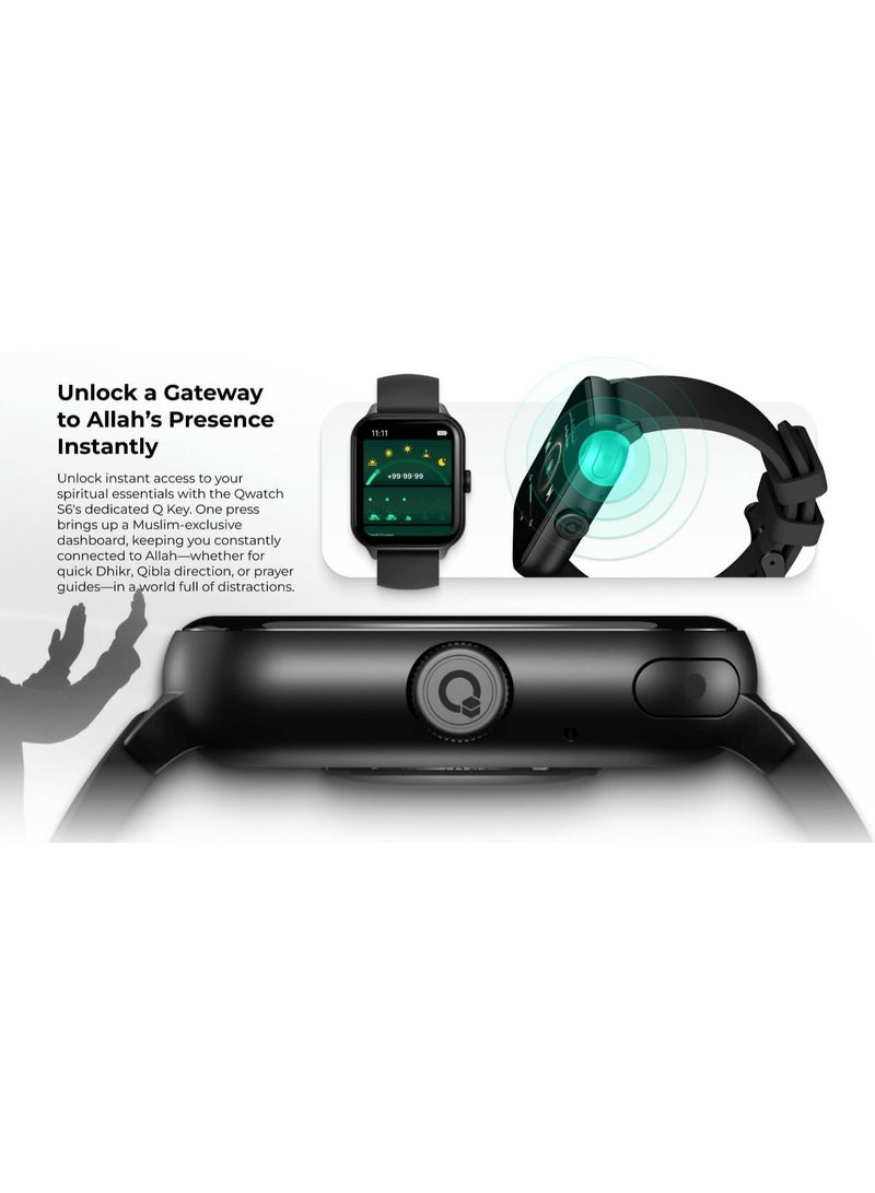 Q Watch 6 Smart Islamic Watch with Prayer Time Display, 3 Quran Audio Recitations - Image 5