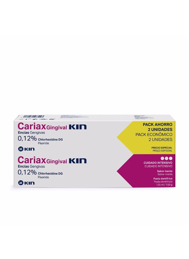 Kin Cariax Gingival Toothpaste Set 2x125ml - Image 1