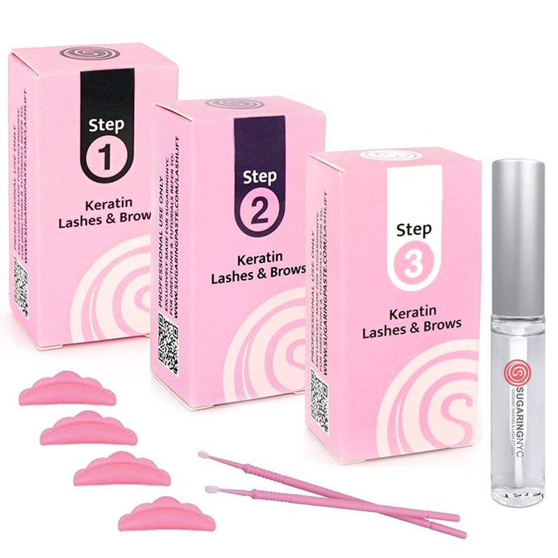 Sugaring NYC Sugaring NYC Eyelash Lift Keratin Lash Lift Perm Step 1 Step 2 Step 3 10 Sachets Each 