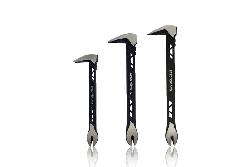 Spec-Ops Spec Ops Tools 8", 10" and 11" Nail Puller Cats Paw Pry Bar, High-Carbon Steel - Image 1