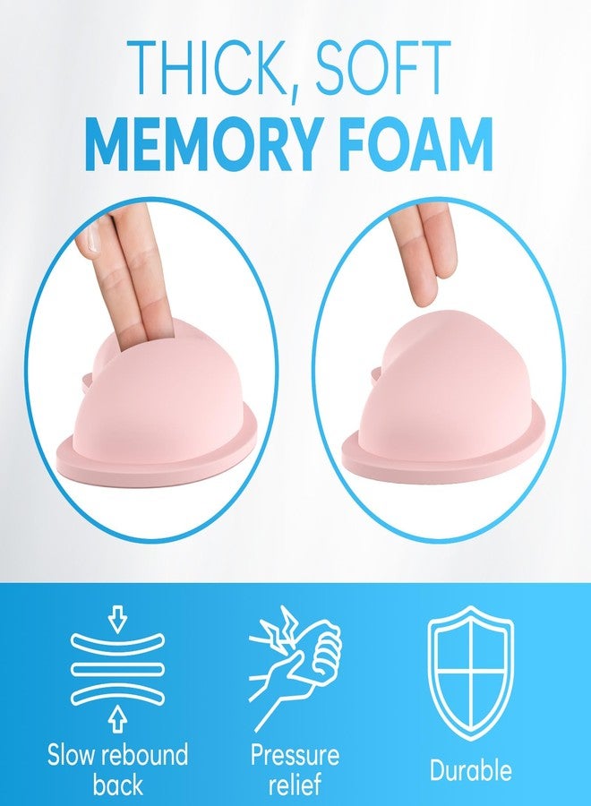 KLIM Mouse & Keyboard Wrist Rest Set - Silky Gel Memory Foam - Ergonomic Wrist Rest for Computer Keyboard, Wrist Pad for Keyboard + Wrist Rest for Mouse - for Gaming and Office - Pain Relief - Pink - Image 3