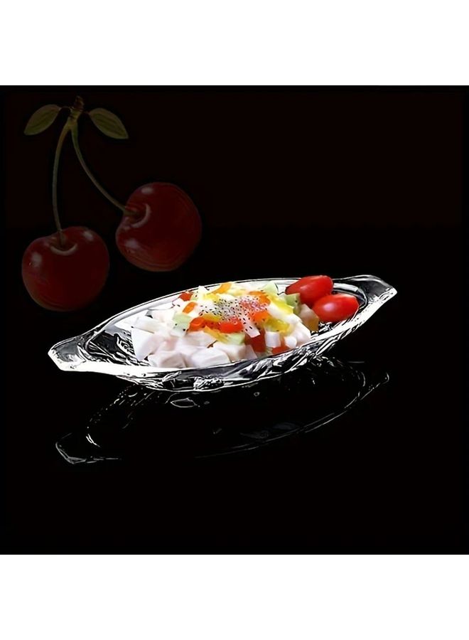 1pc Banana Boat Power Separating Bowl Clear Sundae Dish For Ice Cream - Image 5