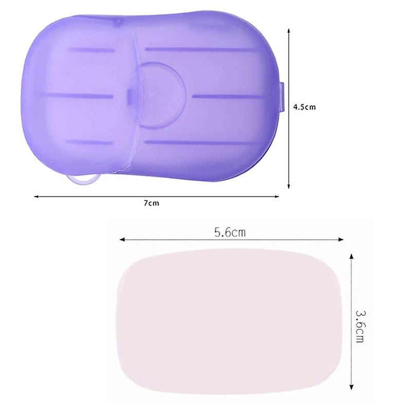 MALL SKY MALL 1 Packet Each Packet Soap Paper Washing Hand Bath Clean Scented Slice Outdoor Travel Sheets Disposable Box Soap Portable Mini Paper Soap 1 15 - Image 3