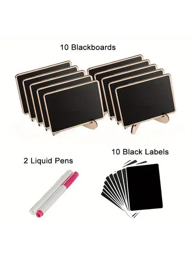 10Pcs Rectangular Blackboard Set Desktop Decoration for Party Centerpiece Gifts - Image 3