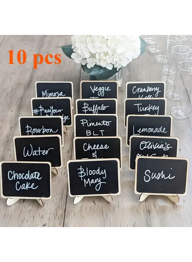 10Pcs Rectangular Blackboard Set Desktop Decoration for Party Centerpiece Gifts - Image 4