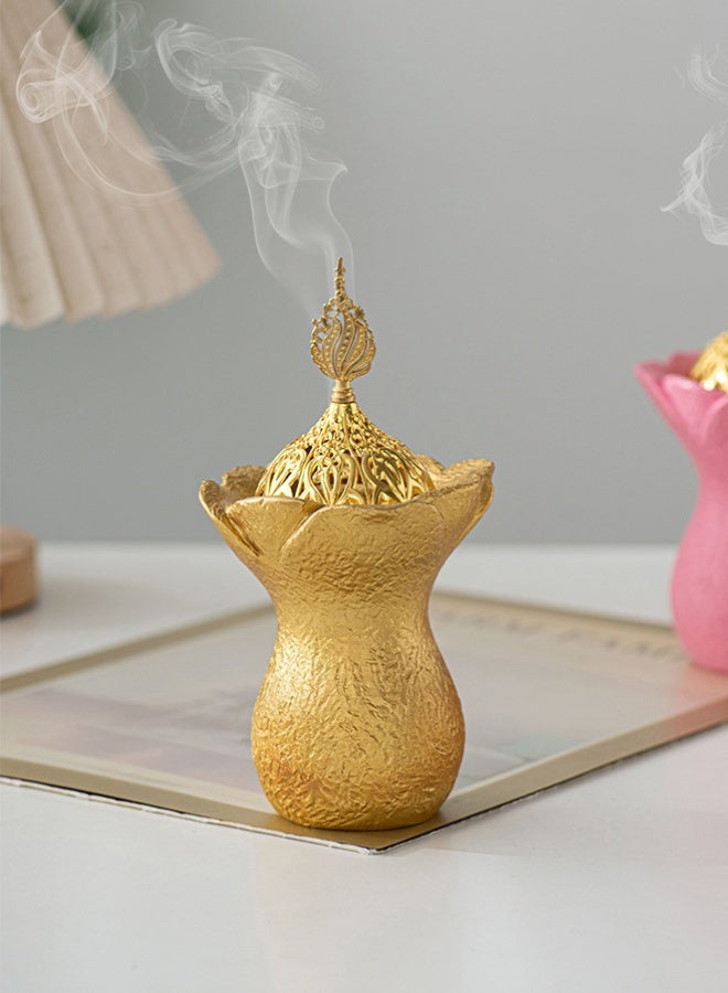 Resin Aroma Diffuser Handheld Incense Burner – Modern Cone Incense Sandalwood Holder Home Decor Gift - Image 1