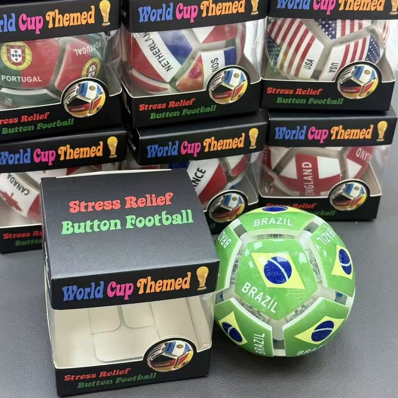 2026 World Cup Football Toy Stress Relief Keychain with LED Light - Image 1