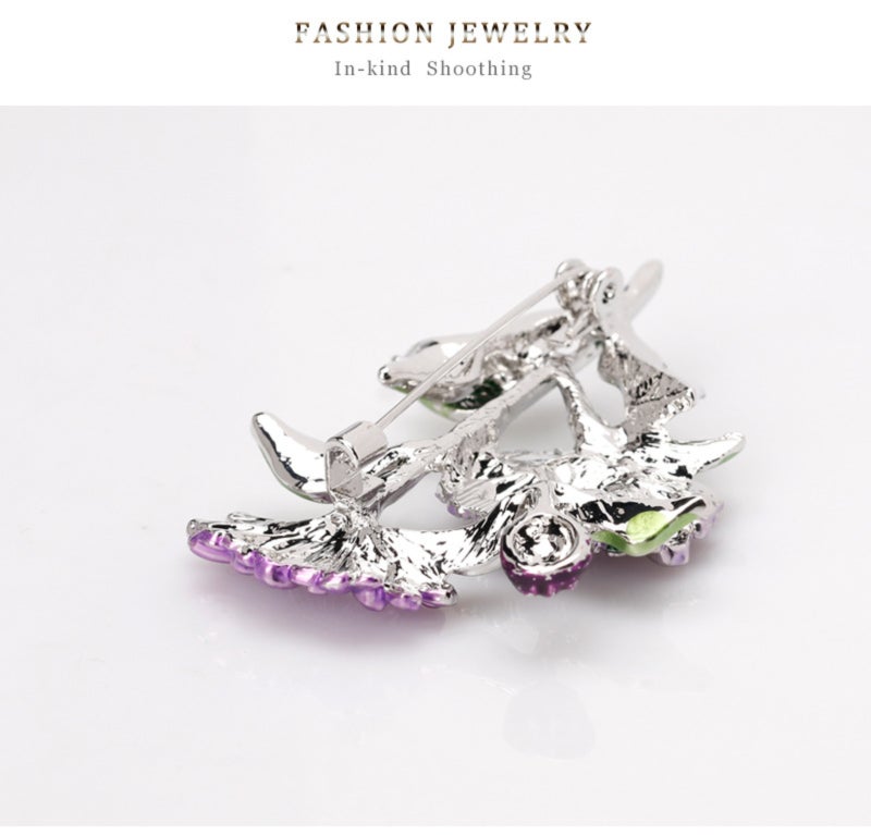 Enamel Blossom Alloy Pin - Image 3