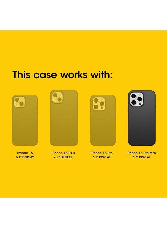 Otterbox OtterBox iPhone 15 Pro MAX (Only) Symmetry Series Clear Case - Stardust (Clear/Silver), Snaps to MagSafe, Ultra-Sleek, Raised Edges Protect Camera & Screen  - Image 2
