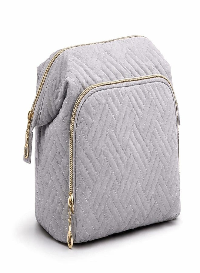 Lyrovo Makeup Organizer Bag Large Capacity Travel Make Up Bag for Cosmetics Vertical Storage Toiletry Bag for Skincare (LY-136-COB, Grey) - Image 1