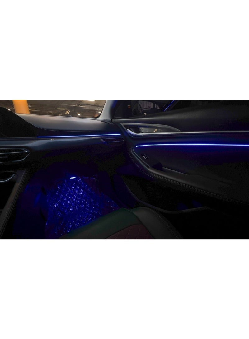 Interior Car Ambient Lighting Kit with App Control RGB 7m strip - Image 4