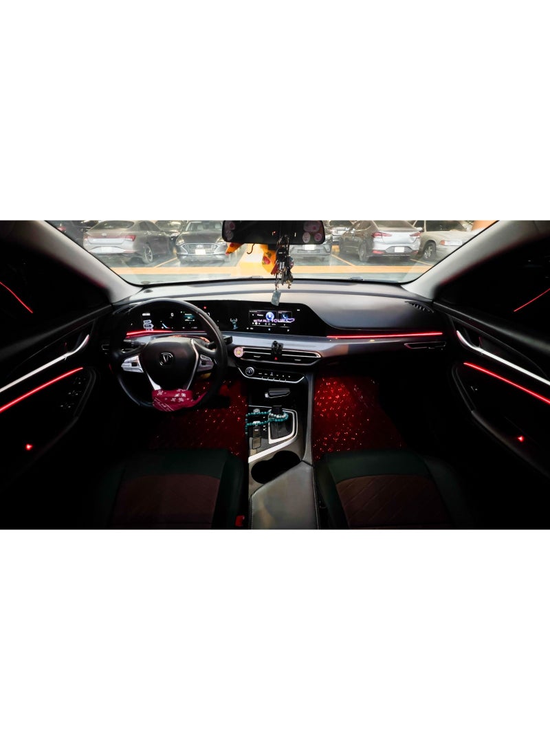Interior Car Ambient Lighting Kit with App Control RGB 7m strip - Image 2