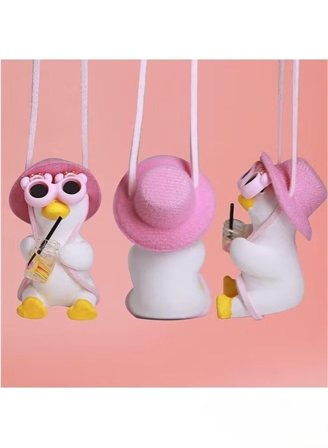 Generic Cool Swinging Duck Car Hanging Ornament, Pendant for Interior Rearview Mirror Decoration, and Car Rear View Mirror Hanging Accessories  - Image 4