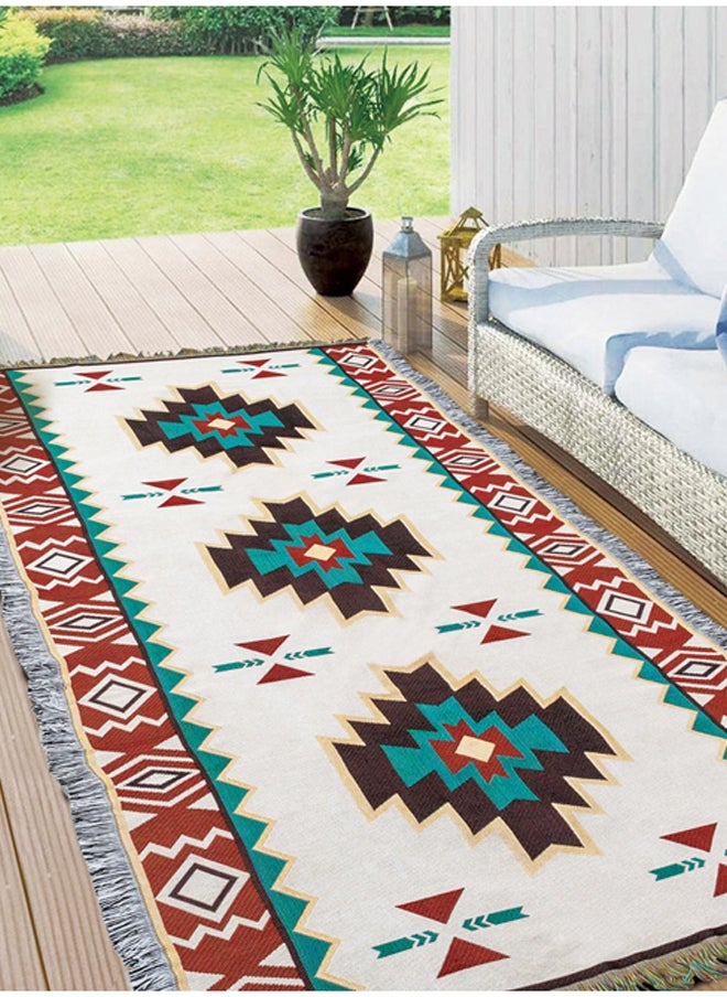 AL SANIDI Ground seating mat for camping , Portable Camping and Hiking Floor Mat, White, Size L90*W210 Cm  - Image 2