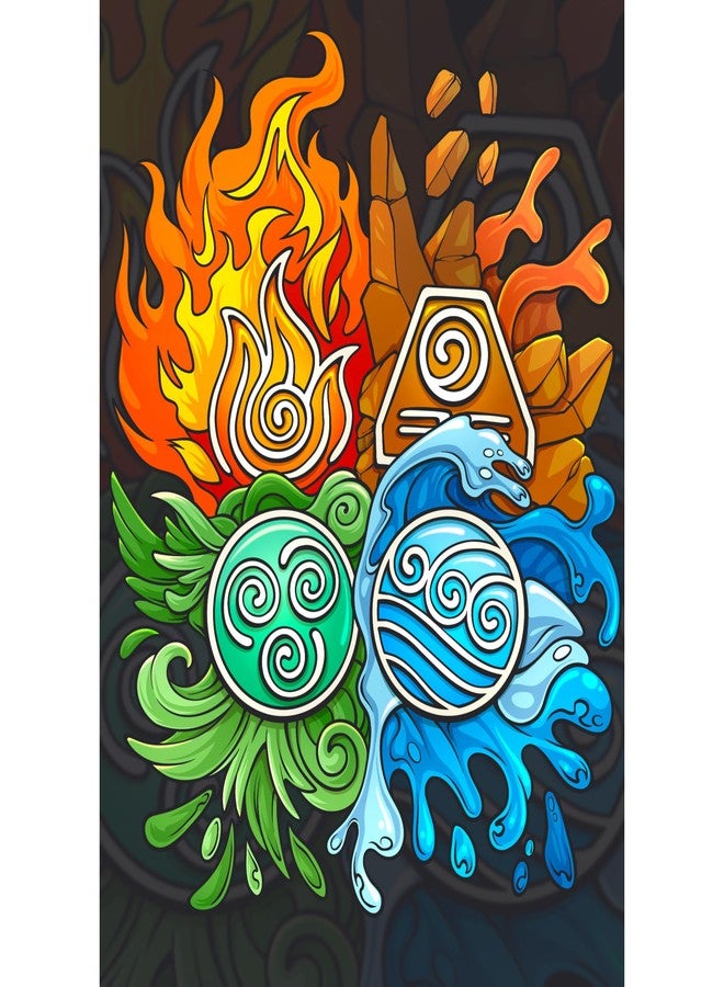 Realm Guard 100ct Textured TCG/MTG Card Art Sleeves (4 Elements) - Image 2
