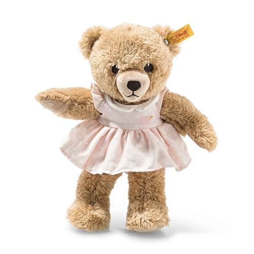 Steiff Sleep Well Teddy Bear Plush Toy in Pink Pajamas, 9”, Light Brown, Machine Washable (239526) - Image 2