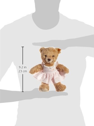 Steiff Sleep Well Teddy Bear Plush Toy in Pink Pajamas, 9”, Light Brown, Machine Washable (239526) - Image 3