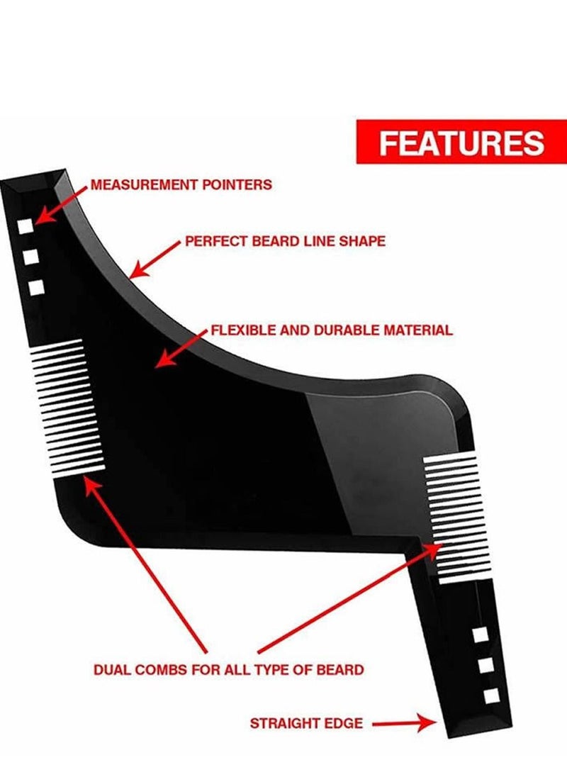 Al Aoyama - Beard Shaper & Beard Shaping Tool for Men, Beard Lineup Guide Template, Perfect for Styling and Edging - Image 1
