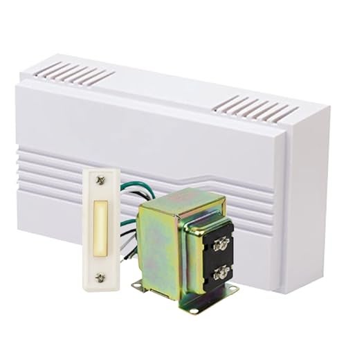 Newhouse Hardware Hardwired Chime Kit with 16-Volt/30VA Transformer and Surface-Mount White Button - Image 1