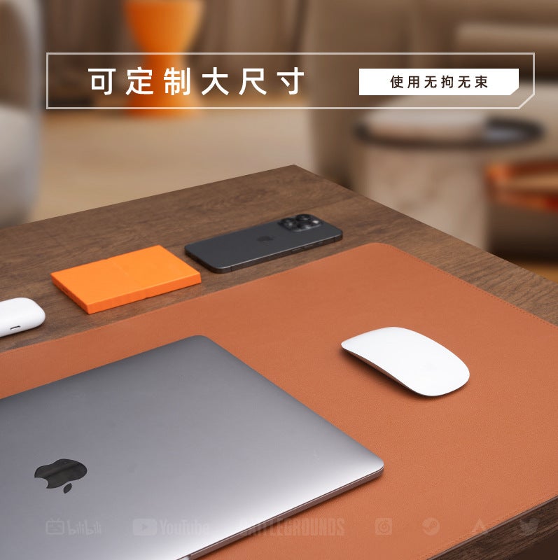 Leather Mouse Pad Extra Large Non-Slip Desk Pad Simple Laptop Keyboard Pad Desktop Writing Desk Desk Cloth - Image 4