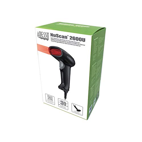 Adesso NuScan 2600U 2D Barcode Scanner with Superior Scanning Performance - USB & Serial Port Interface - Compatible with Various Operating Systems - Supports 1D & 2D Symbologies - Image 5