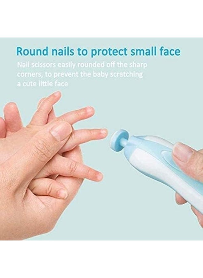 Baby Electric Nail File With Led Front Light Baby Safe Nail Clippers for Newborn or Toddler Toes and Fingernails Baby and Mom Nail Trimmer