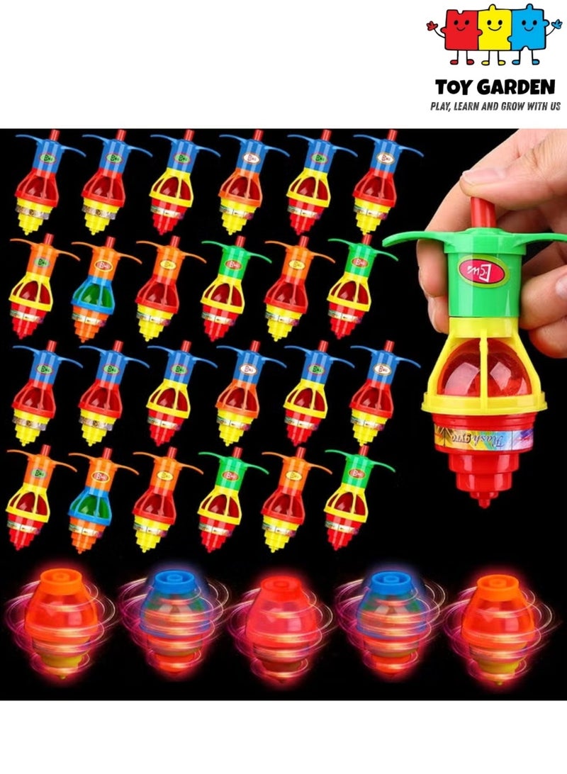 TOY GARDEN Party Favors For Kids Birthday Giveaways- 20Pcs Led Spinning Top Glow In The Dark Return Gifts For Birthday Party Kids Birthday Gift Bulk/Mini Toys Boys And Girls Party Favors For Kids - Image 1