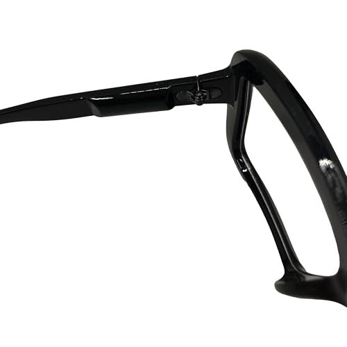 VIGUEUR Thick Square Frame Glasses - Oversized Black Glasses Clear Lens for Women, Men - Image 4