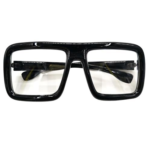 VIGUEUR Thick Square Frame Glasses - Oversized Black Glasses Clear Lens for Women, Men - Image 1