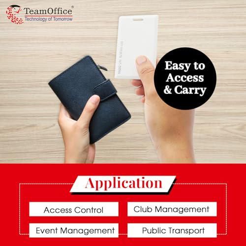 Team Office RFID Thick Clamshell Cards Pack of 200 – 125 kHz LF Proximity Smart Cards for Access Control & Attendance Systems - Image 4
