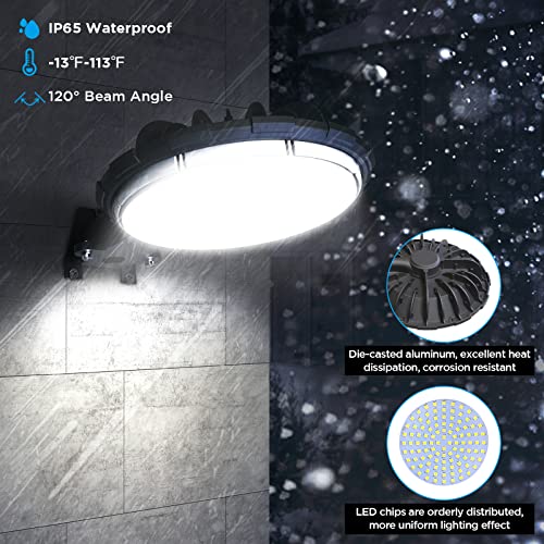 deerdance LED Barn Light, Dusk to Dawn Outdoor Lighting with 80W 10000LM 5000K Daylight, IP65 Waterproof Area Street Light for Farmhouse Barns Garage Yard Warehouse Outdoor Security Lighting, (2Pack) - Image 4