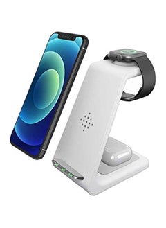 Wireless Charger iPhone,3 in 1 Fast Wireless Charging Station Stand Dock for Apple Watch Ultra/8/7/6/SE/5/4/3/2,Airpods Pro,iPhone 15/15 Pro Max/14/13/12/11/X/Pixel 7/6 Phone,Women Men Father Gift