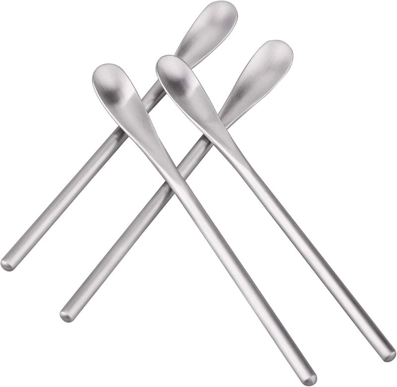 IMEEA Coffee Stirrers Demitasse Espresso Spoons SUS304 Stainless Steel Coffee Stir Sticks 5.9-Inch Tea Spoon, Set of 4 - Image 1
