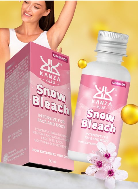 Snow Bleach Cream for Private Part Underarm Whitening Dark Spot Corrector Cream Face and Body Skin Lightening Bleaching Cream for Intimate Areas Brightening 30ml
