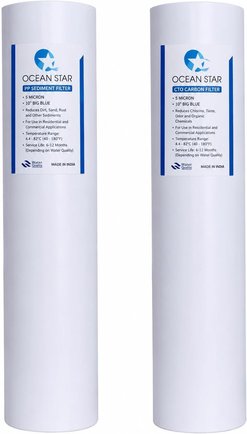 OCEAN STAR TECHNOLOGIES Ocean Star Jumbo Spun Filter Cartridge for Commercial Water Purifier 20 Inch 4.5 Inch Dia (Pack of 2 Pcs) All user affordable trusted quality - Image 1
