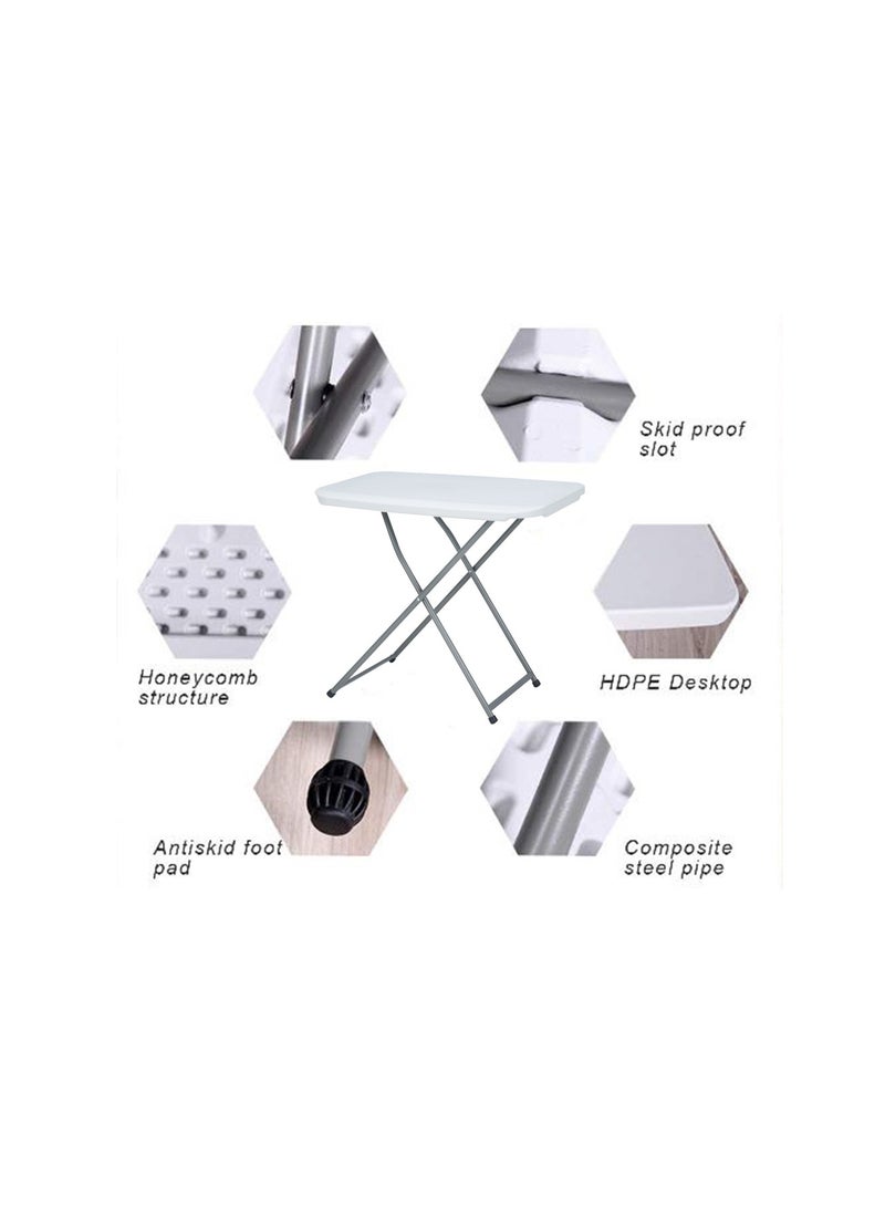 SunBoat Commerce Adjustable Folding Table 5 Heights HDPE Granite Series - Image 2