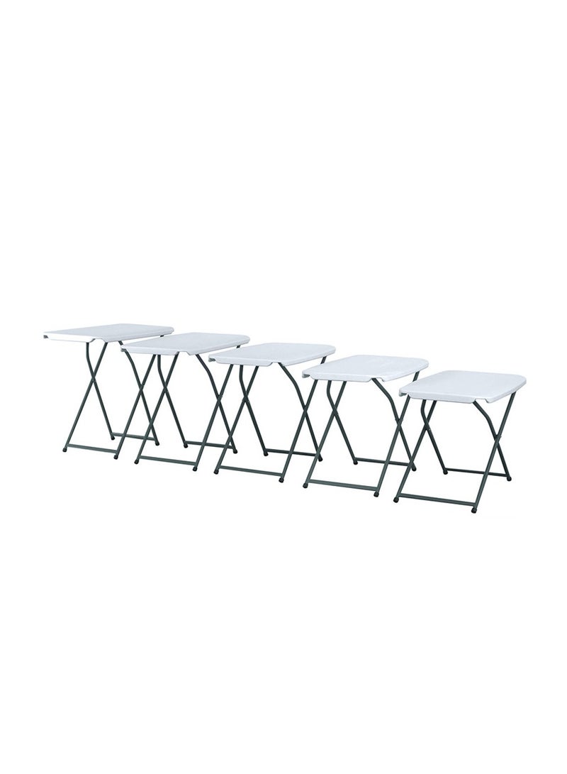 SunBoat Commerce Adjustable Folding Table 5 Heights HDPE Granite Series - Image 3